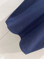Miu Layered-Effect Cotton Polo Blue Shirt