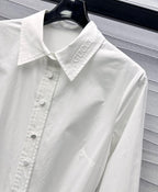 Gucci Midi Dress in White Cotton Poplin