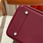 HM BIRKIN 30CM BURGUNDY TOGO LEATHER SILVER  HARDWARE