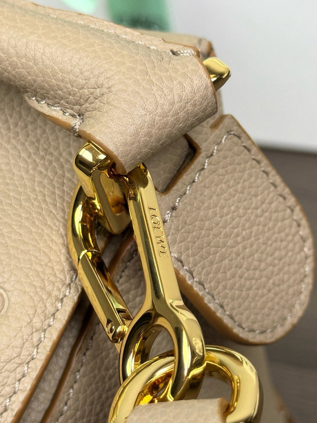 Loewe Small Puzzle Bag in Sand Soft Grained Calfskin