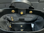 CC 25 Large Crochet Deauville Shopping Bag 34cm Black