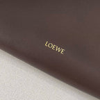 Loew Medium Flamenco Bag 30cm Dark Brown Lambskin