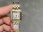 PANTHERE DE CARTIE 22MM QUARTZ GOLD STEEL WHITE DIAL BEST VERSION