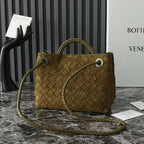 BV Andiamo 25cm Bag Rich Olive Green Suede