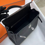 hm kelly 32cm black togo leather silver hardware