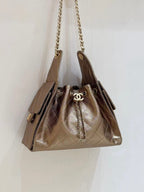 Chanel Hobo Bag 30cm Gold Lambskin