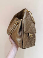 Chanel Hobo Bag 30cm Gold Lambskin