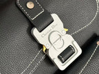 Dior Gallop Sling Bag Black Grained Calfskin