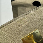 HM Birkin Bag Gray Gold Hardware Togo Leather