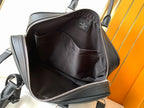 LV Porte-Documents Voyage PM Handbag Black Taiga leather