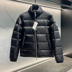 Dior Oblique Down Jacket Black Jacquard Fabric