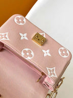 Pochette Metis East West 21.5 Pink White Monogram Empreinte Calfskin