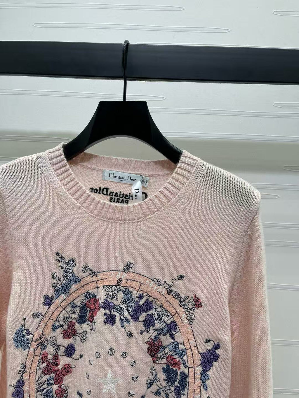Dior Sweater Pink Mix Colors Wool