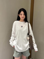 Loewe Long-sleeve T-shirt Black and White Cotton