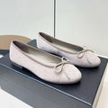 Chanel Ballet Flat Soft Blush Pink Suede
