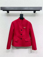 Dior Jacket Black and Red Polyester