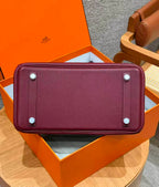 HM BIRKIN 25CM BURGUNDY TOGO LEATHER SILVER  HARDWARE