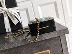 Chanel 25 Minaudière Makeup Palette Bag Black mix Colors Plexiglass