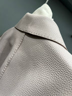 Fendi 25 Leather Jacket Light Camel 0019