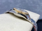 Datejust 31mm Gold Steel Diamond Bezel White Mop Dial
