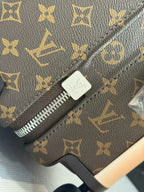 Louis Vuitton Horizon 55 Monogram Suitcase Brown Leather