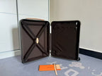 Louis Vuitton Horizon 55 Monogram Suitcase Brown Leather