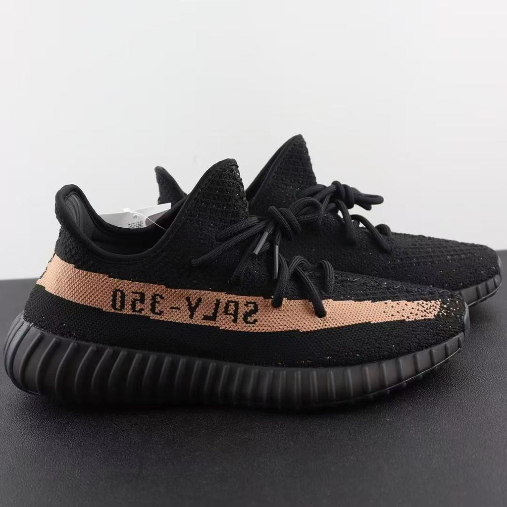 Adidas Yeezy Lace-Up Sneakers Black Rubber