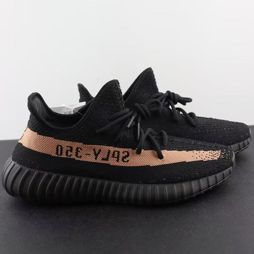 Adidas Yeezy Lace-Up Sneakers Black Rubber