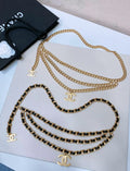 Chanel Chain Belt Metallic Leather