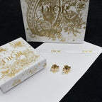 CD DioRevolution Earrings Gold-Finish Metal