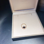 Bvlgari Rose Gold Flip Ring Set With Mother-of-pearl And Onyx