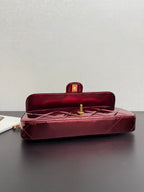Chanel Flap Bag With Top Handle Metallic Mirror Calfskin And Gold-Tone Metal