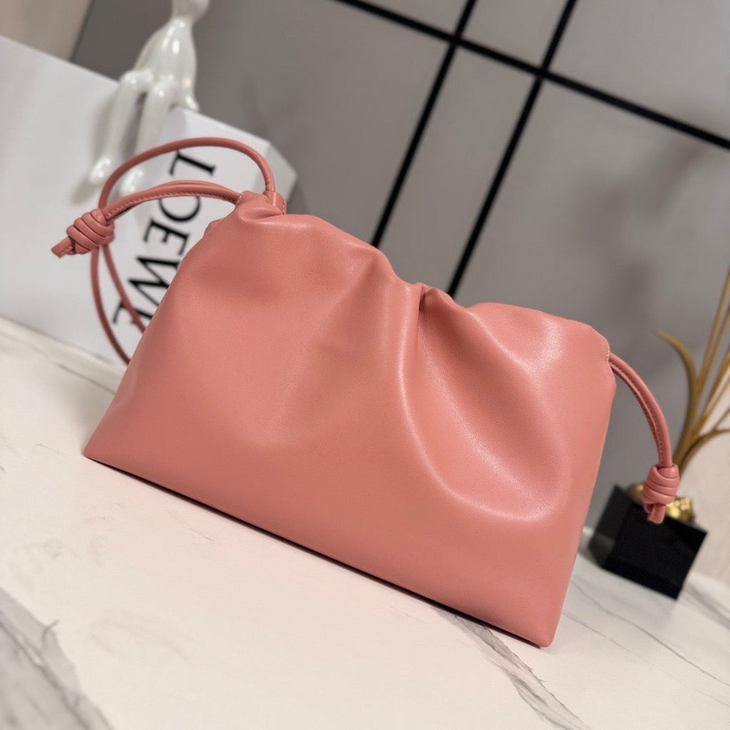 Loewe 2026 Medium Flamenco Purse 30cm Pink Nappa Lambskin