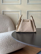 Chanel 2026 Hobo Bag 22cm Nude Calfskin