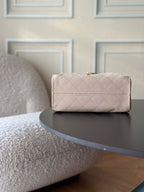 Chanel 2026 Hobo Bag 22cm Nude Calfskin