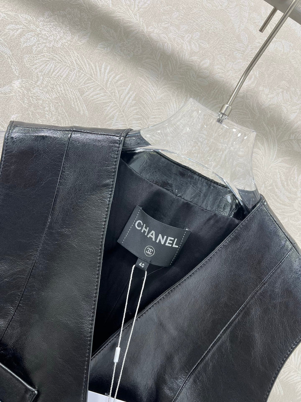 Chanel 2026 Vest Black Leather