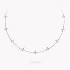 CLASSIC BUTTERFLY PETITE DIAMOND SILVER NECKLACE