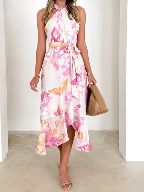 Amira | Halter Neck Wrap Dress