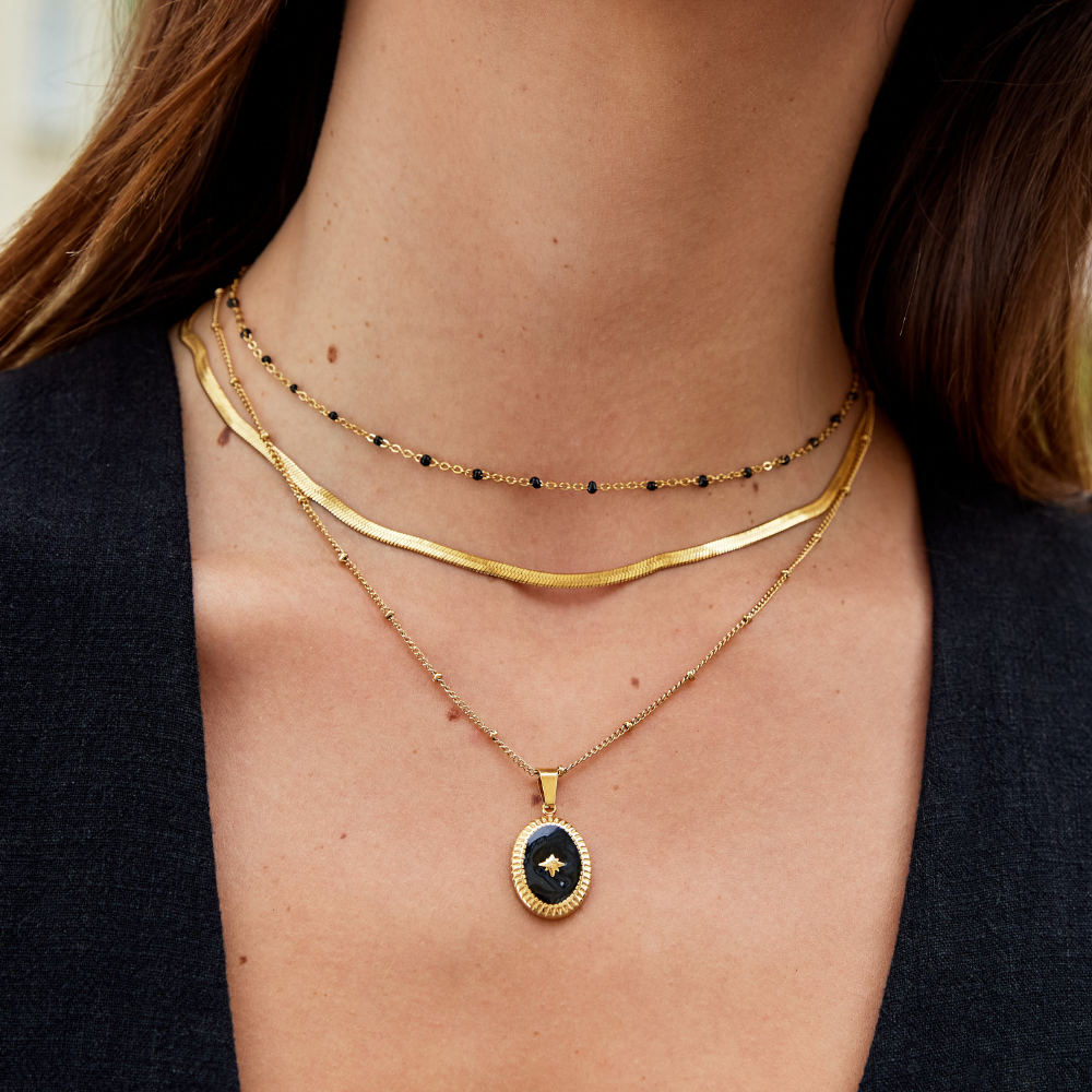 Sarya Snake Chain Gold Necklace