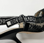 cd slingback pump 95 transparent mesh embroidered black flower moitf