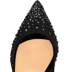 CL Follies Strass 85mm Black Mesh 177134