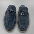 LP CHARMS WALK BABOUCHE LOAFERS CERULEAN SUEDE