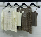 Chanel 2026 Two-piece Layered Knit Long-sleeved Set Wool