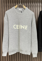 Celin Oversized Sweater In Ribbed Wool
