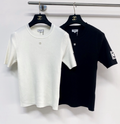 Chanel 2026 Short-Sleeve Shirt Black and White Wool 99210