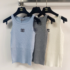 Chanel 2026 Knit Tank Top Wool Cashmere