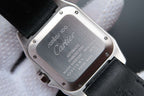 SANTOS 100 39MM STEEL CASE WHITE DIAL