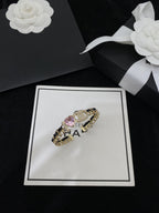 CC HEART PINK BRACELET GOLD DIAMOND