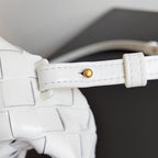 BV Mini Hop White Calfskin