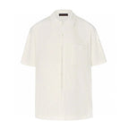 LV Short-sleeved Shirt White Wool